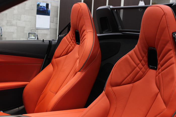 BMW Z4 アルピンホワイト シートコーティング 助手席