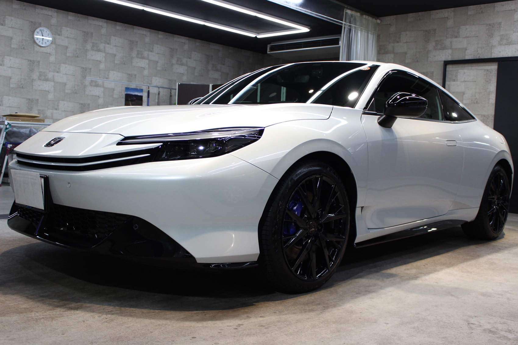 ホンダ プレリュード ムーンリットホワイトパール ホイール左